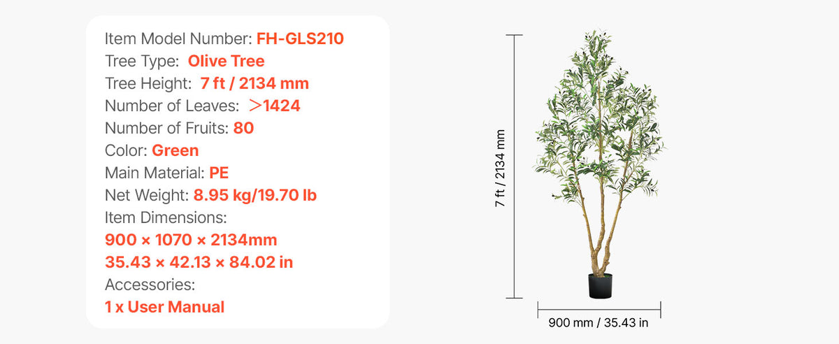 VEVOR 5/6/7/8FT Artificial Tree Tall Faux Ficus Plant with Natural Wood Trunk green Tree